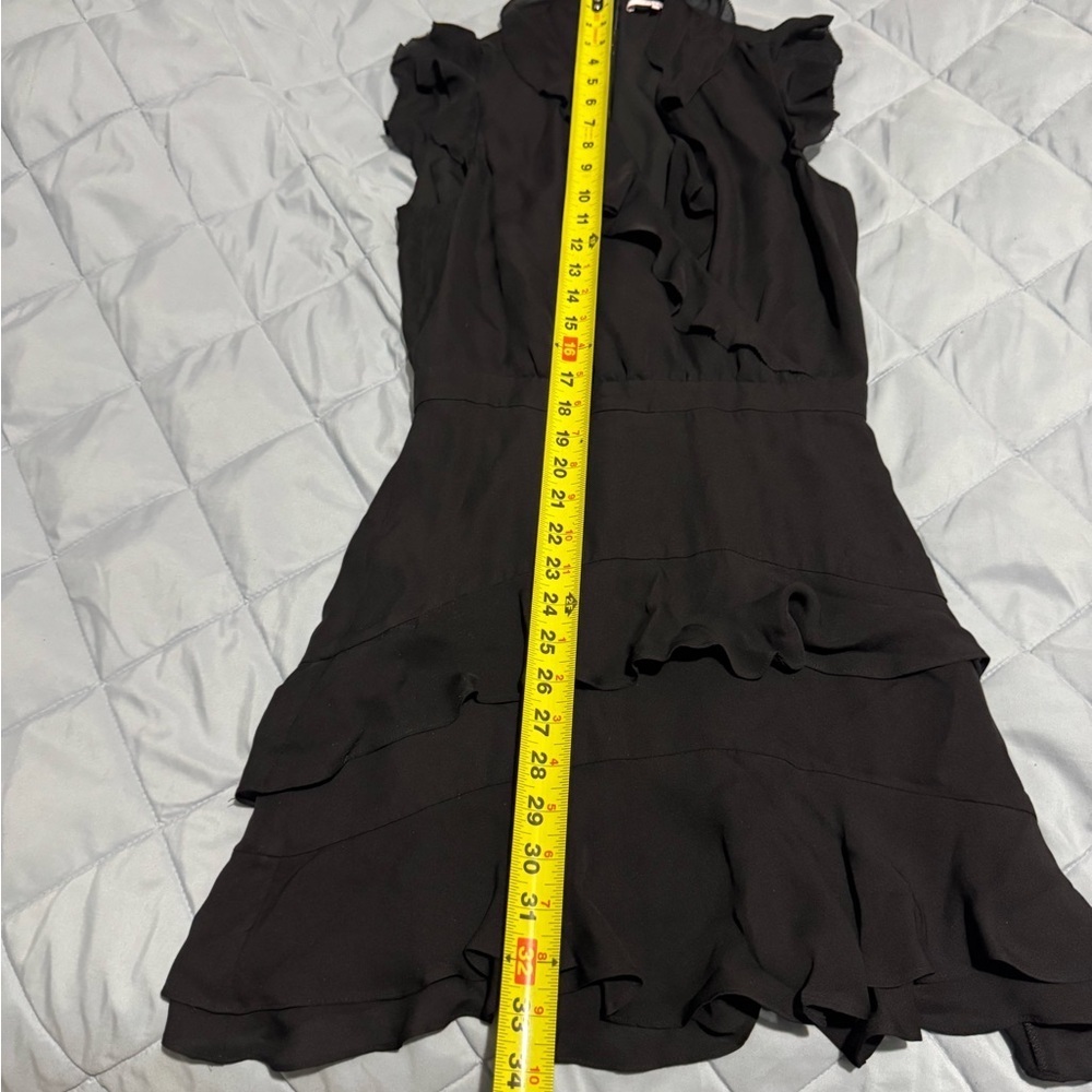 Parker Black Ruffle Mini Dress - Picture 6 of 8